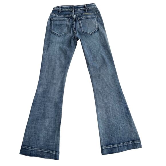 Just Tuff Jeans Women’s Size W27 L 33 Blue Cowgirl Tuff Co Flare - Picture 9 of 10